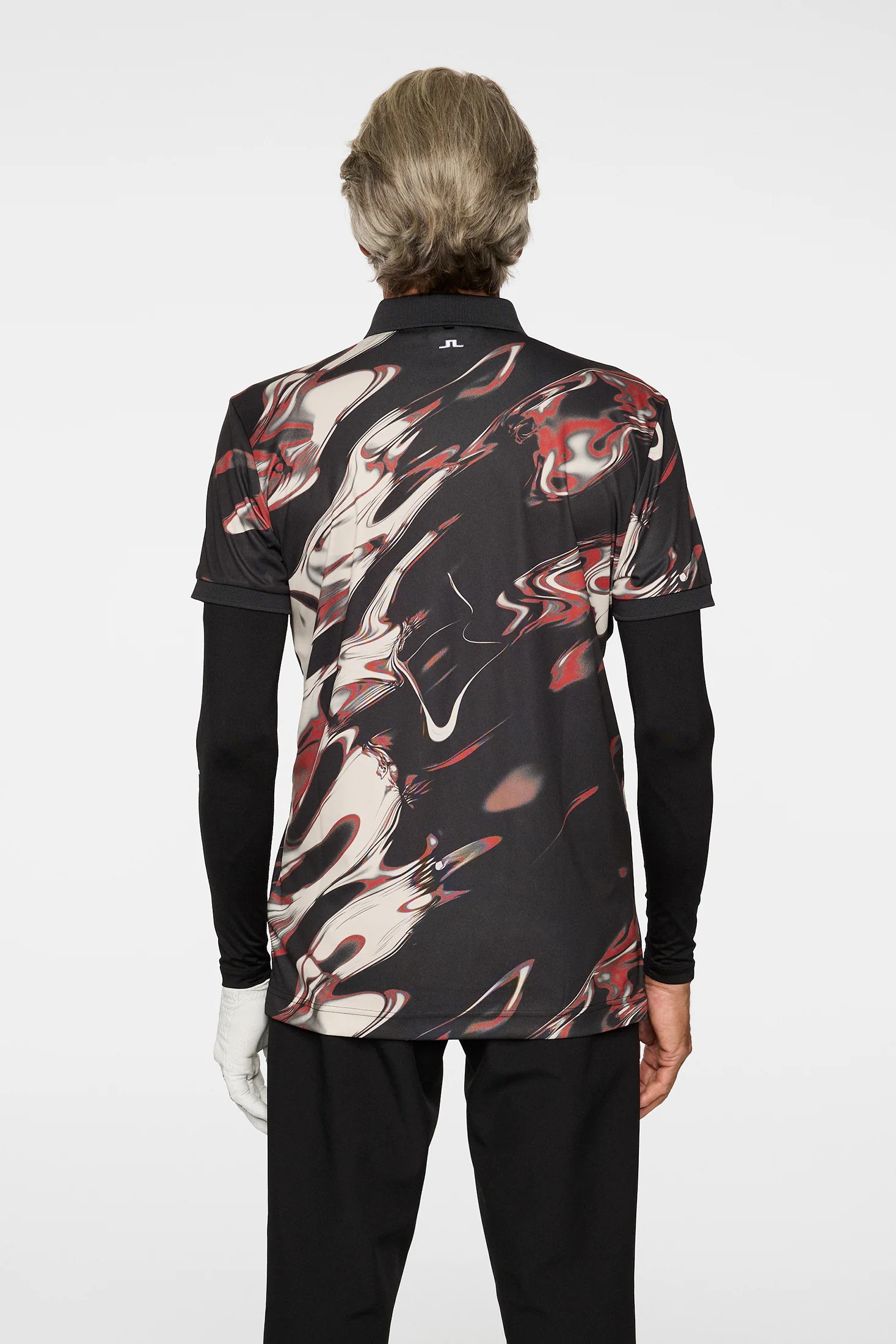 Tour Tech Print Polo / ORGANIC 5 - RED - Image 3