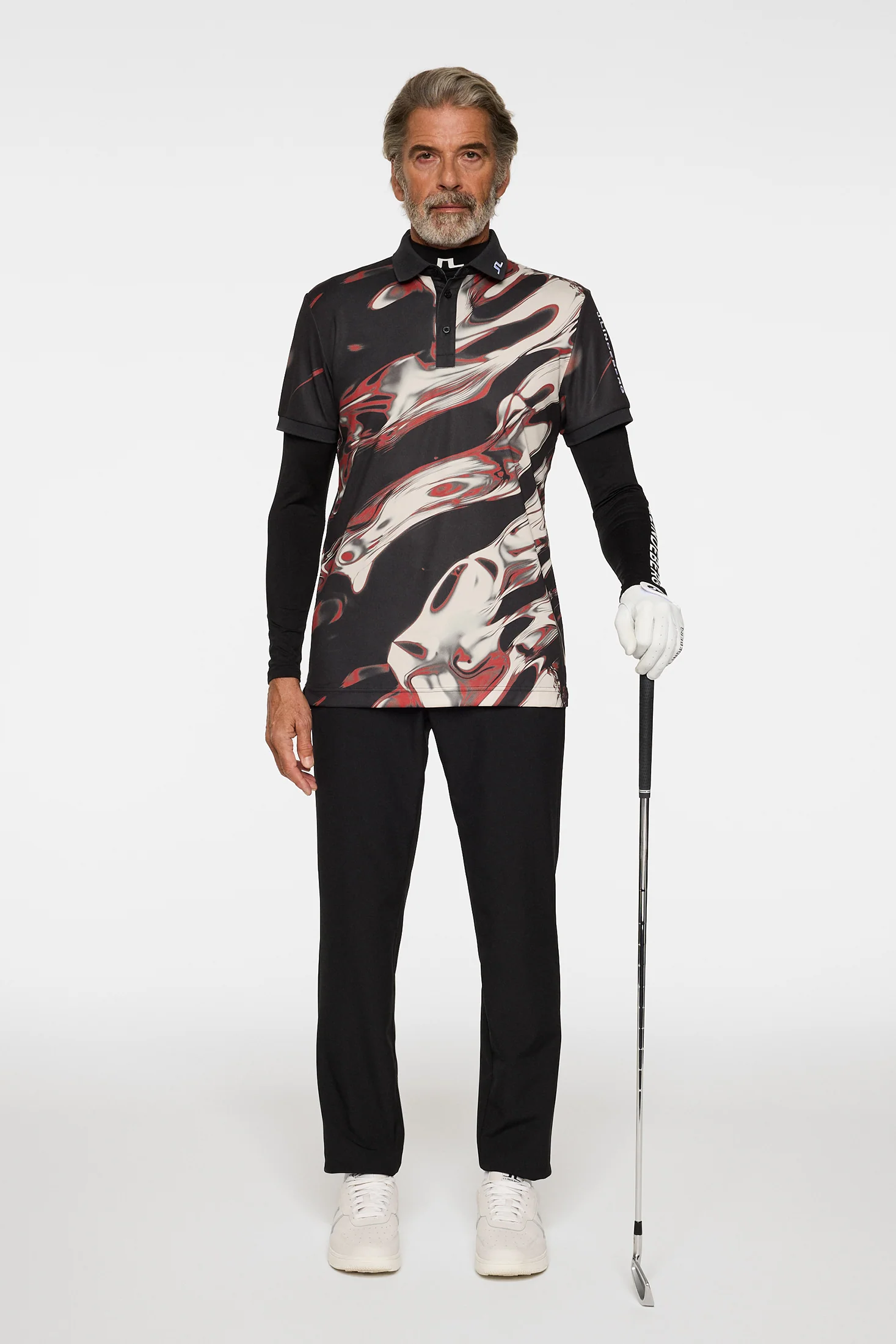 Tour Tech Print Polo / ORGANIC 5 - RED - Image 4