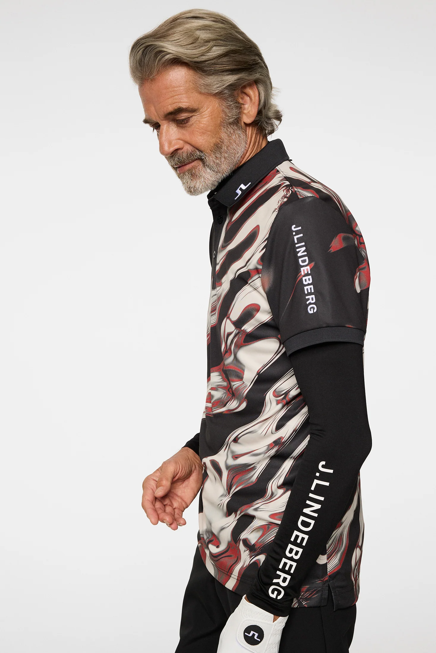 Tour Tech Print Polo / ORGANIC 5 - RED - Image 5