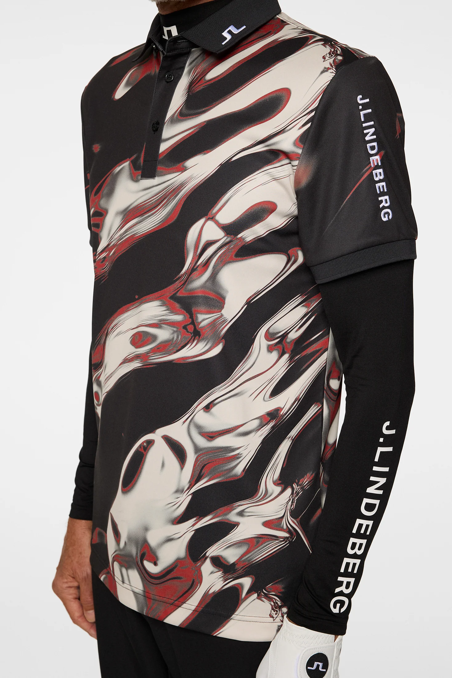 Tour Tech Print Polo / ORGANIC 5 - RED - Image 6