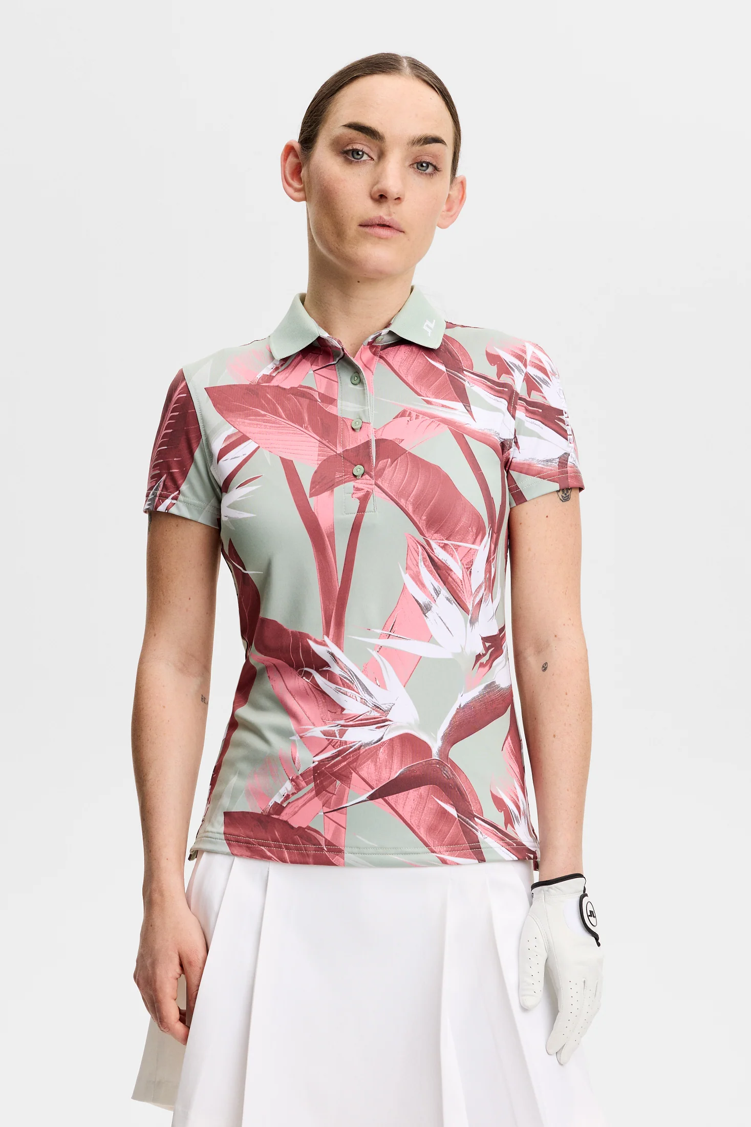 Tour Tech Print Polo / Paradise Jadeite M - Image 2