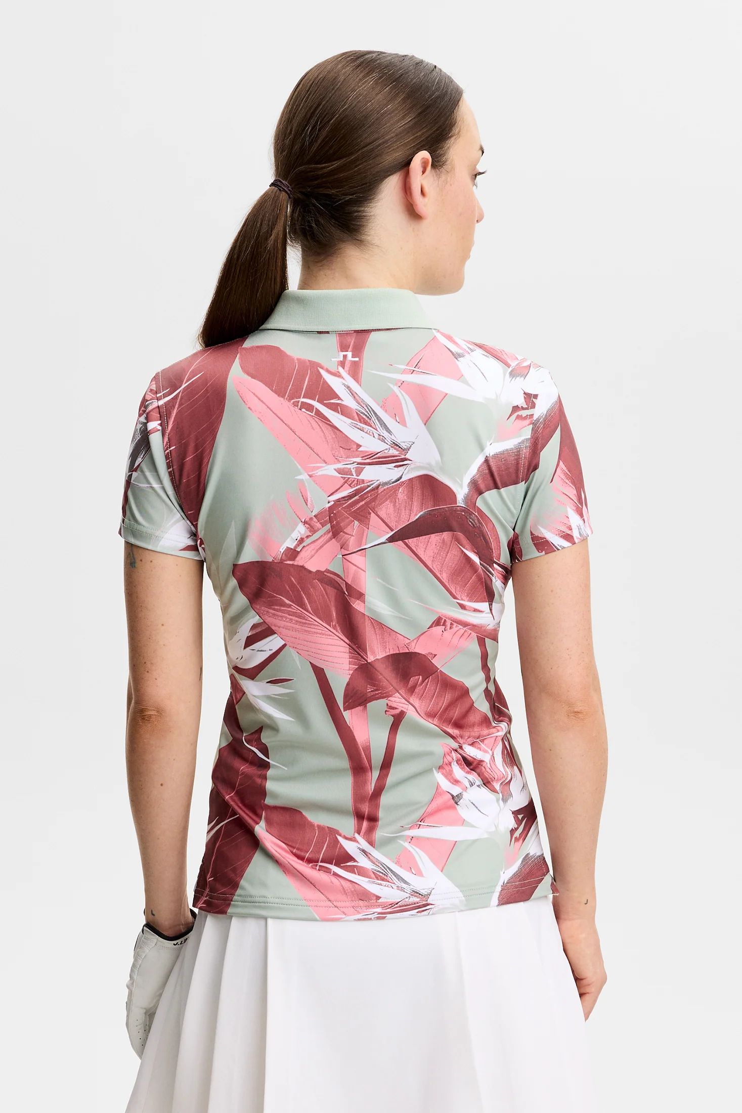 Tour Tech Print Polo / Paradise Jadeite M - Image 3