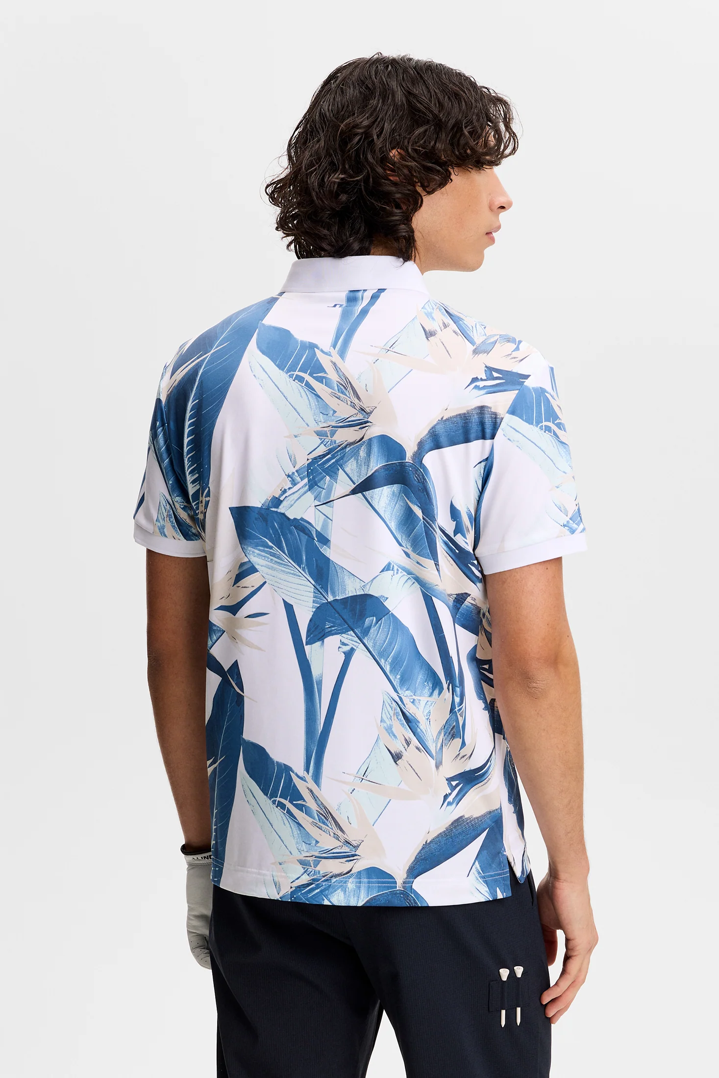Tour Tech Print Polo / Paradise Skylight M - Image 3
