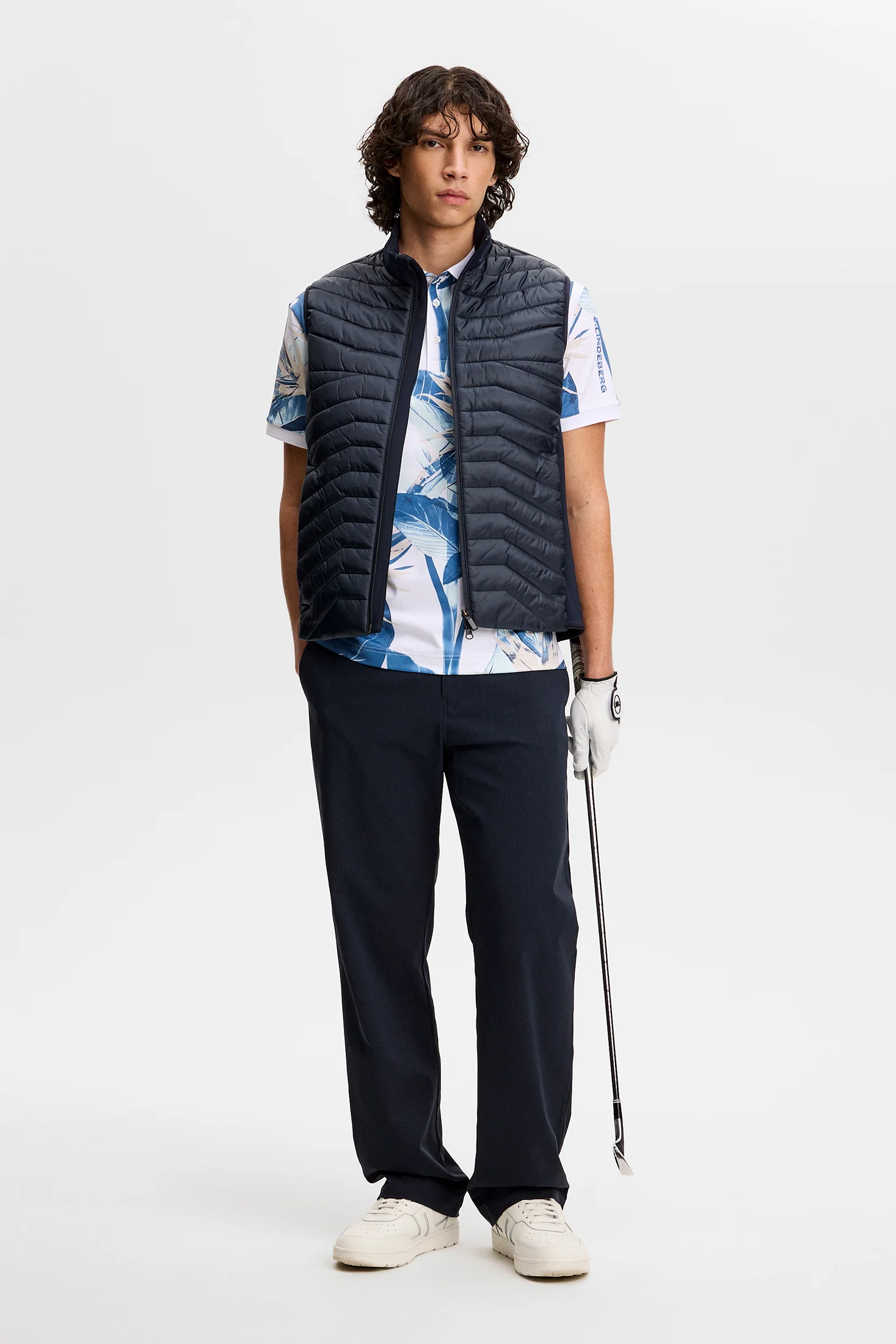 Tour Tech Print Polo / Paradise Skylight M - Image 4