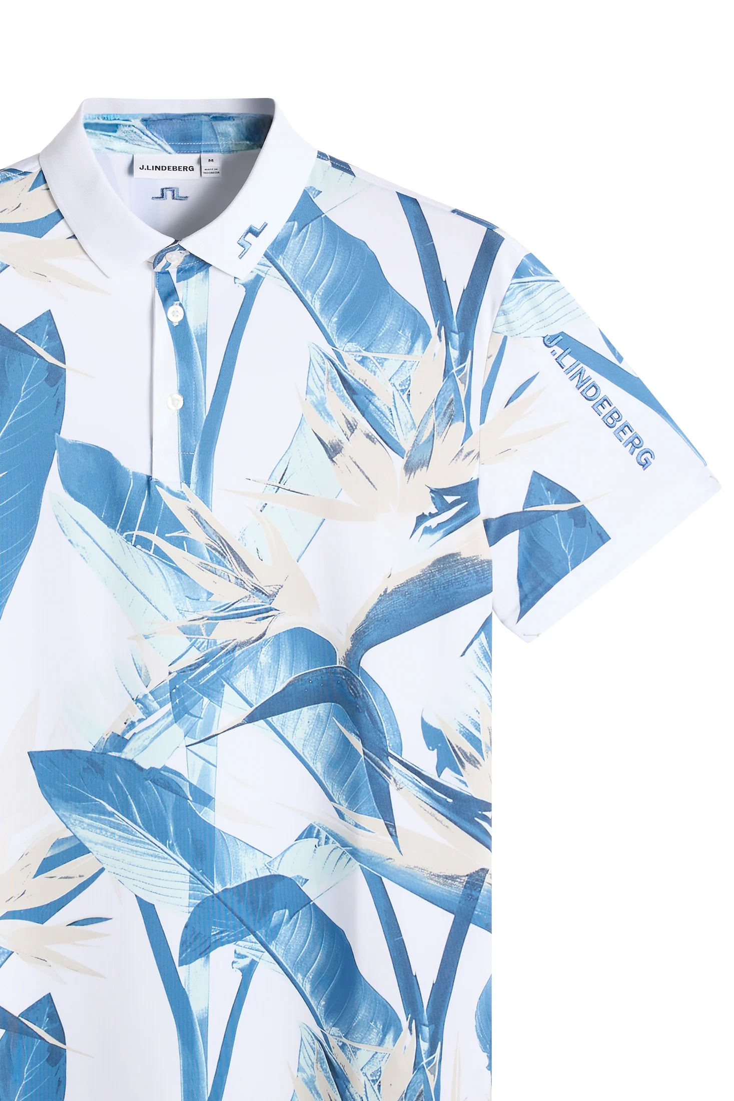 Tour Tech Print Polo / Paradise Skylight M - Image 6