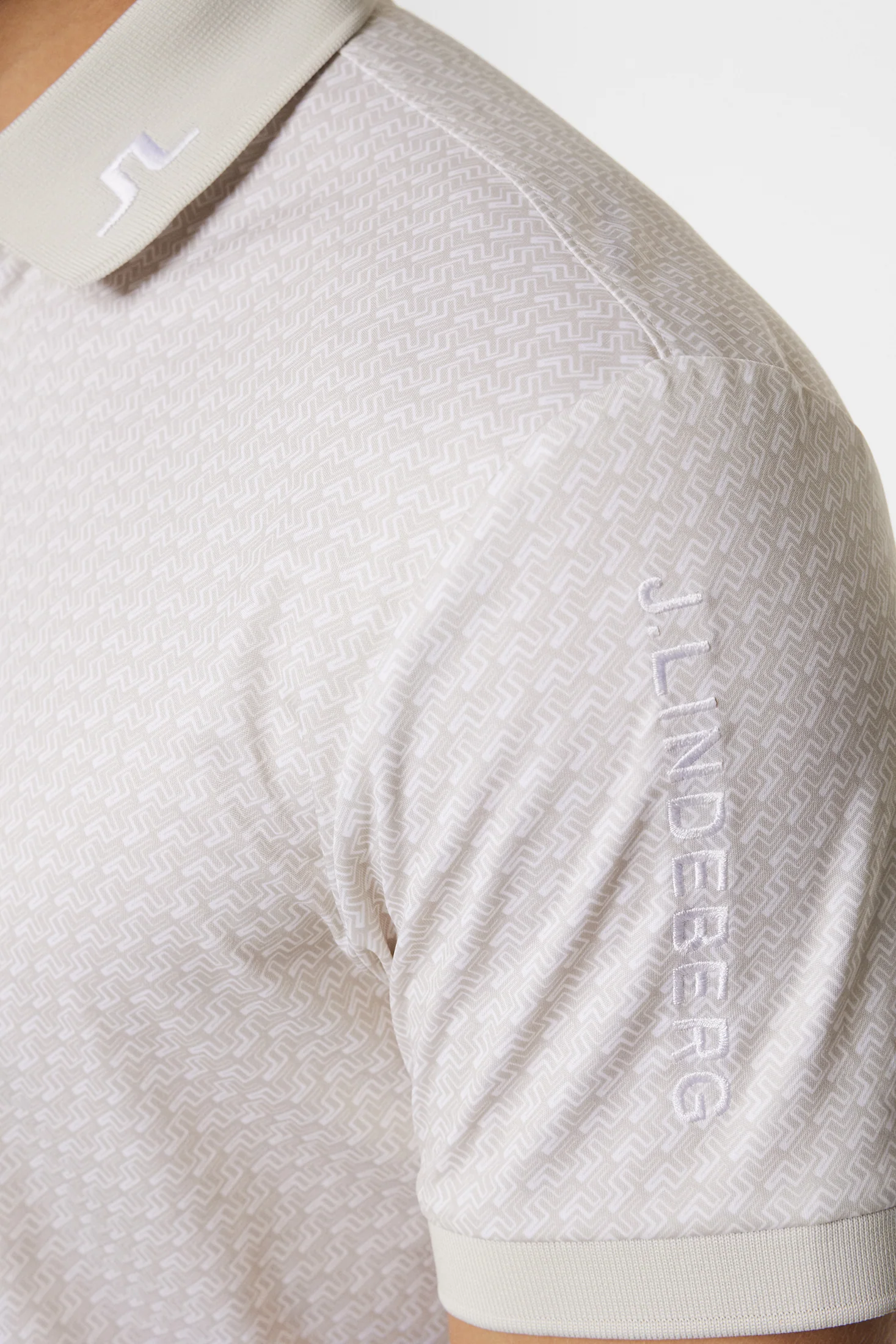 Tour Tech Print Polo / Shadow Bridge Moonbeam S - Image 6