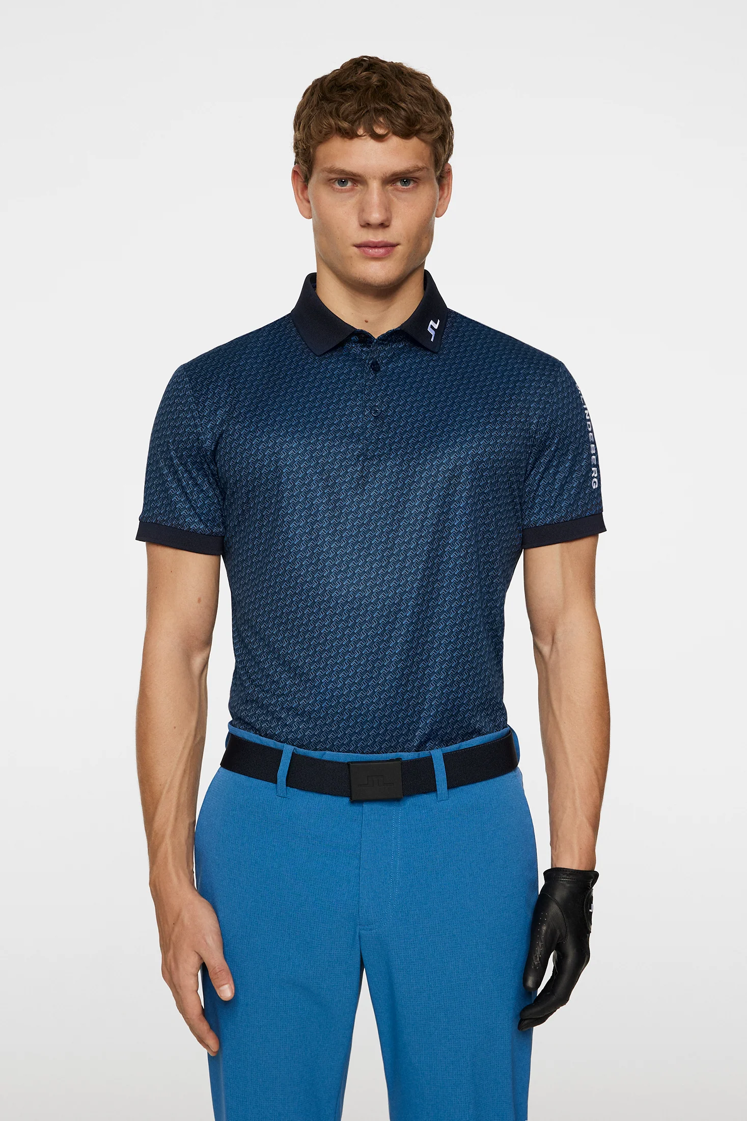 Tour Tech Print Polo / Shadow Bridge Navy S - Image 2