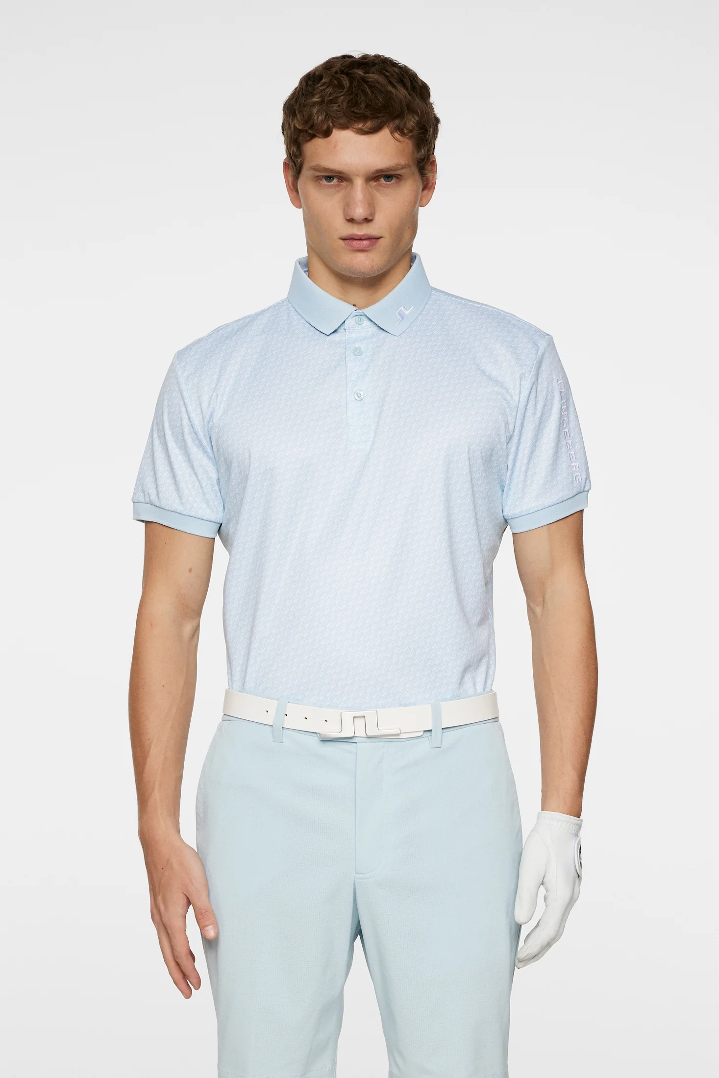 Tour Tech Print Polo / Shadow Bridge Winter Sky S - Image 2