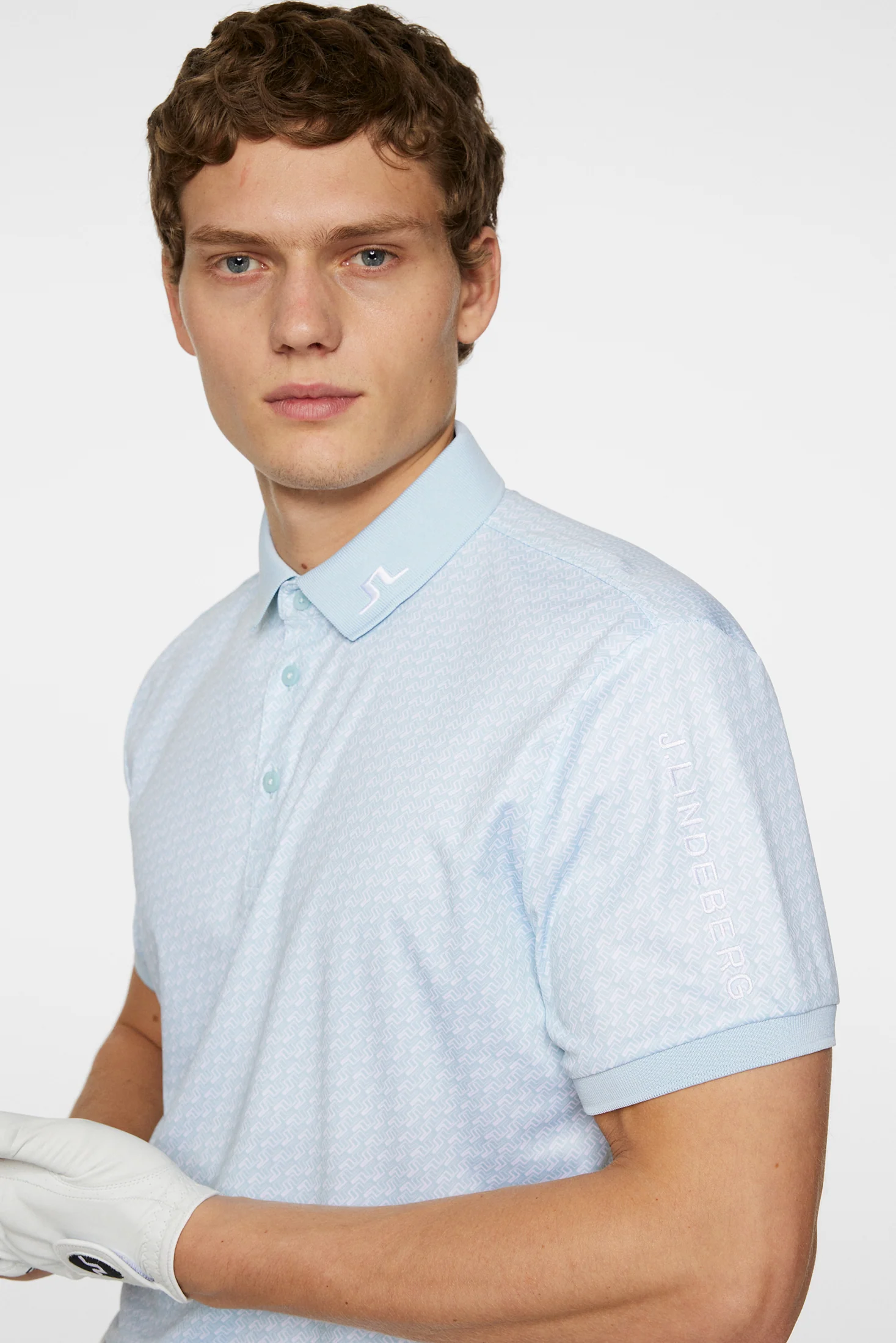 Tour Tech Print Polo / Shadow Bridge Winter Sky S - Image 5
