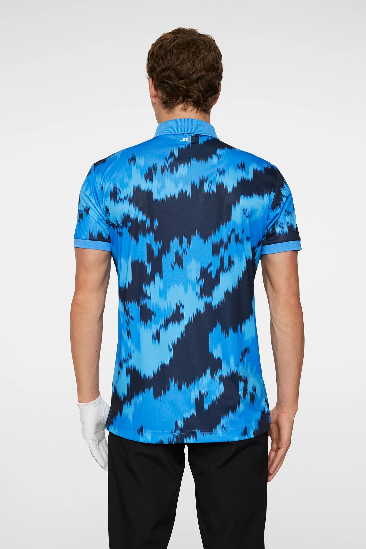 Tour Tech Print Polo / Warp Sonic Blue L - Image 3