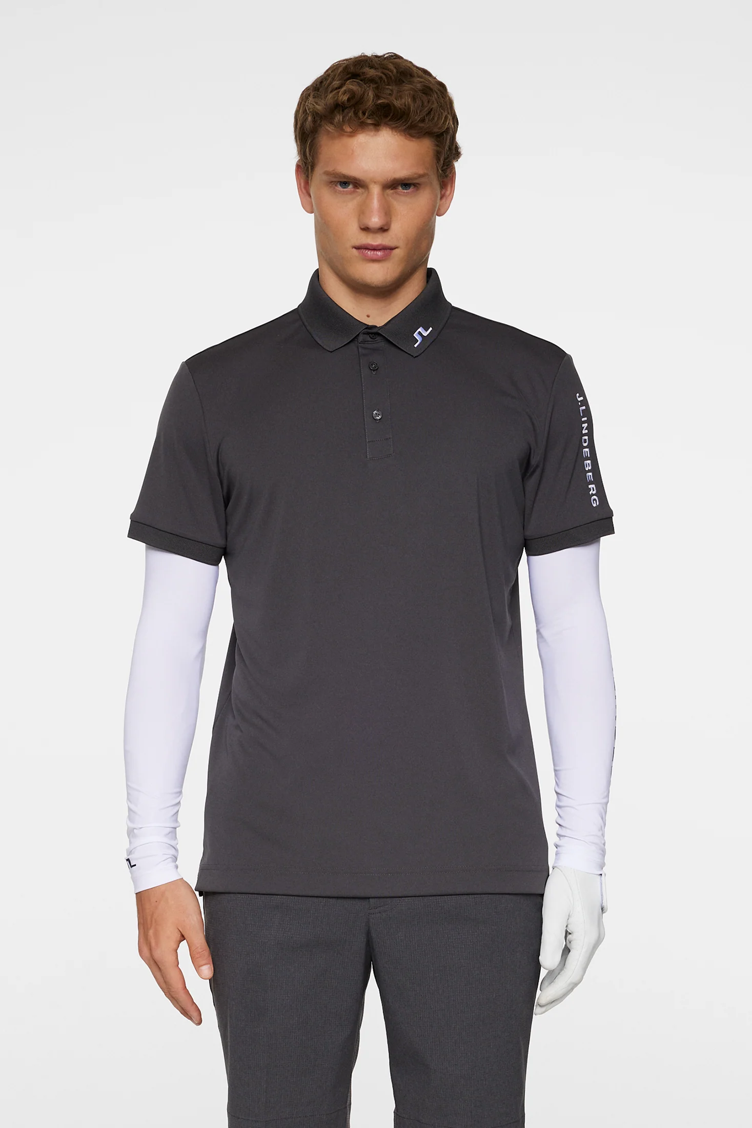Tour Tech Slim Fit Polo / Asphalt - Image 2