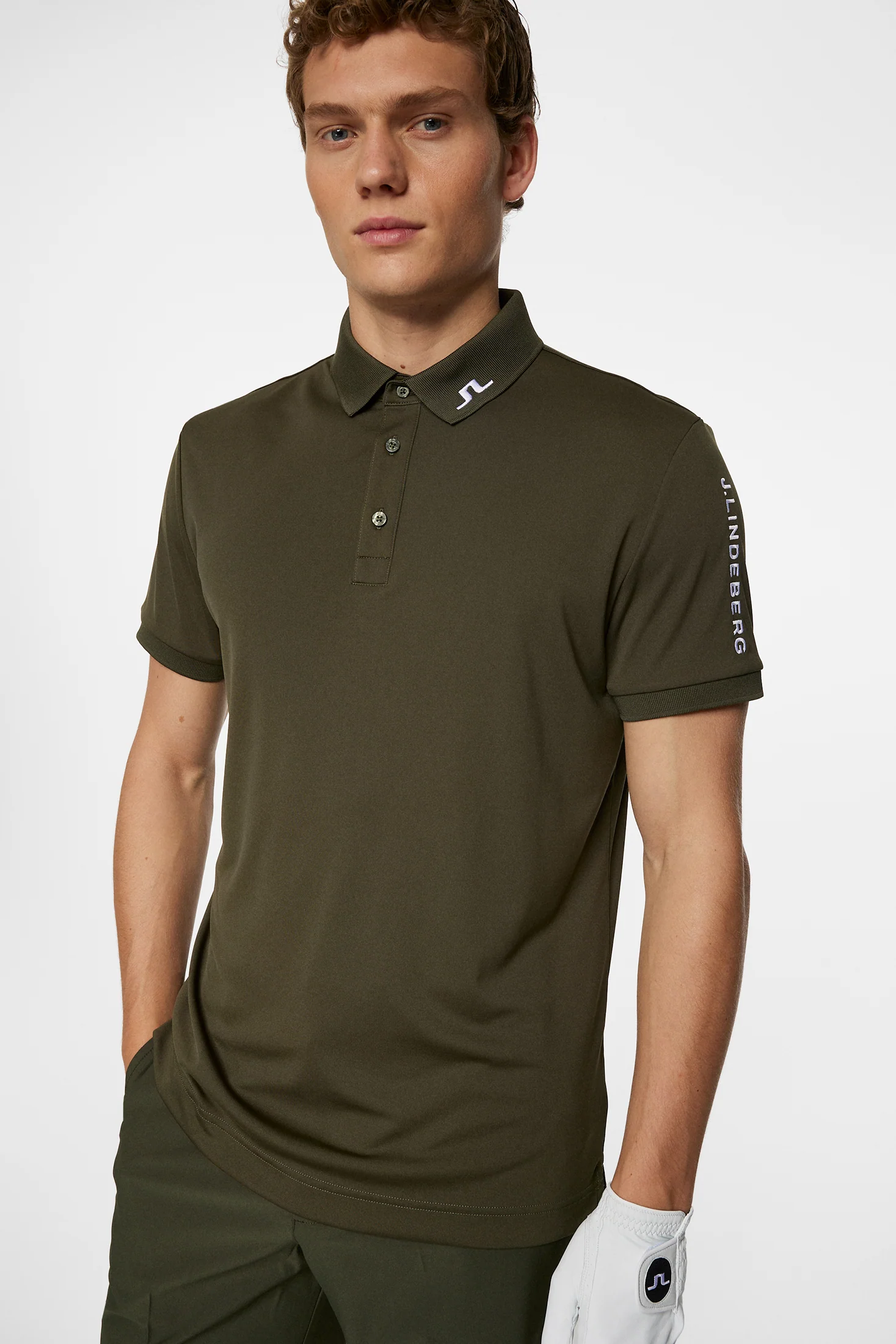 Tour Tech Slim Fit Polo / Forest Green - Image 5