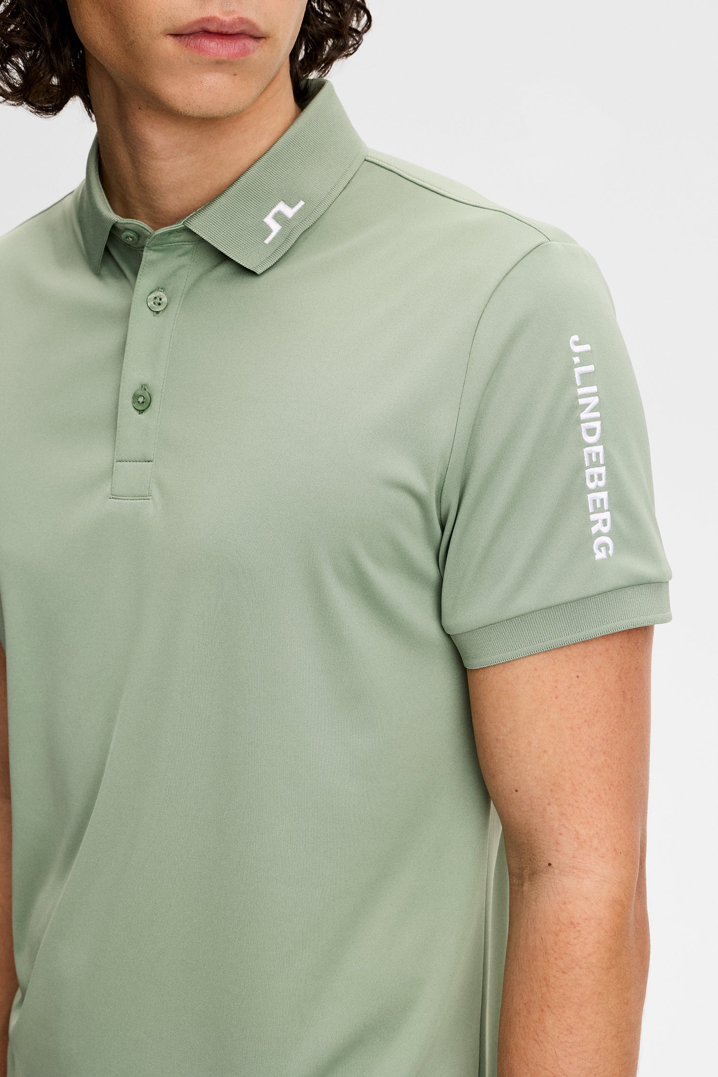Tour Tech Slim Fit Polo / Hedge Green - Image 5
