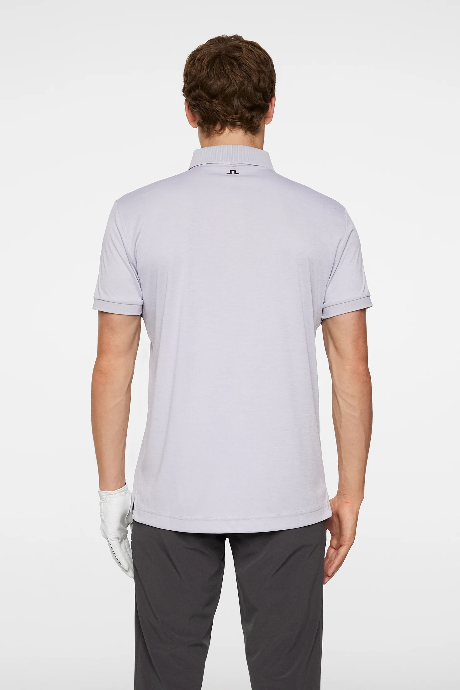 Tour Tech Slim Fit Polo / Light Grey Melange - Image 3