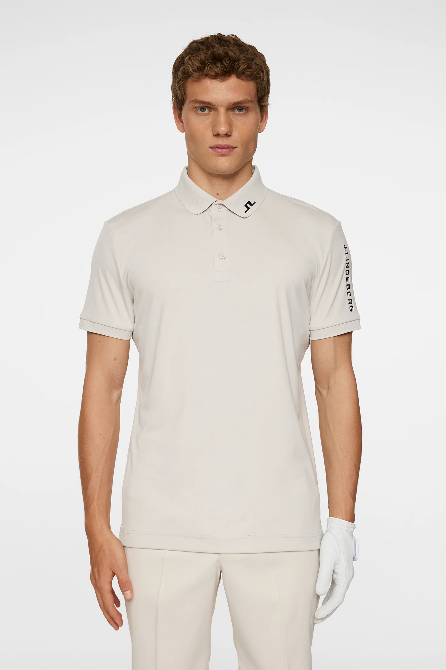 Tour Tech Slim Fit Polo / Moonbeam - Image 2