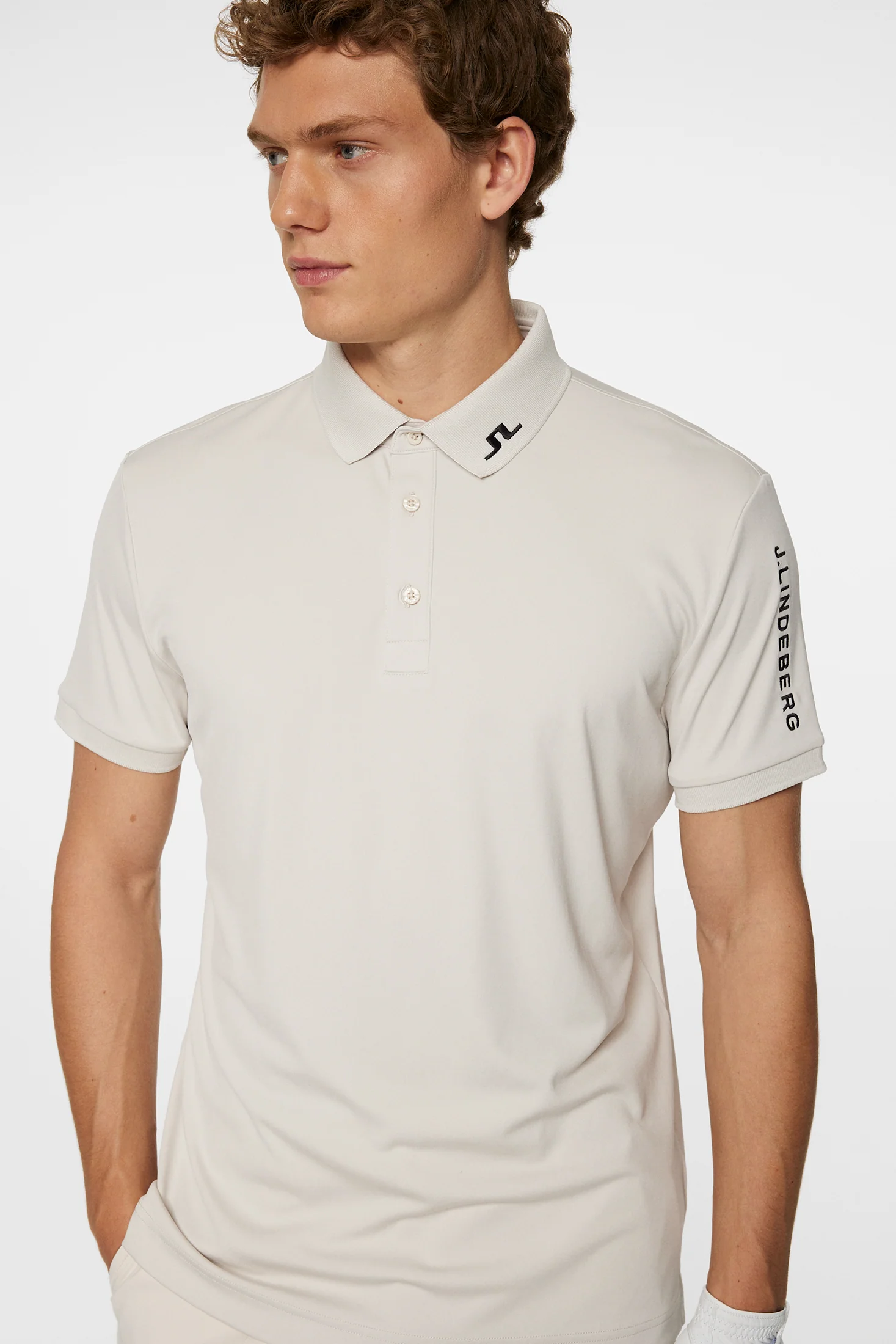 Tour Tech Slim Fit Polo / Moonbeam - Image 5