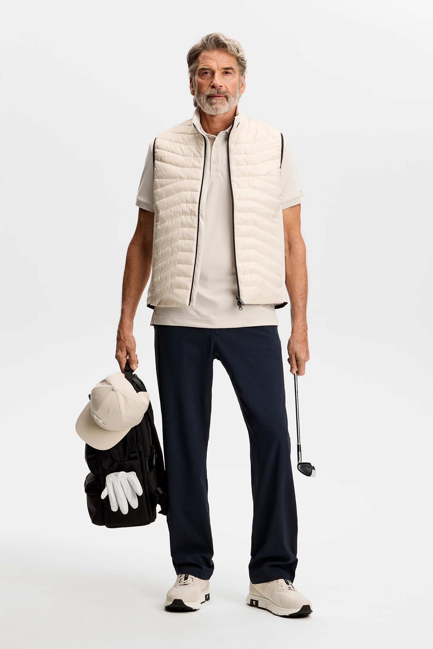 Tour Tech Slim Fit Polo / Moonbeam - Image 4