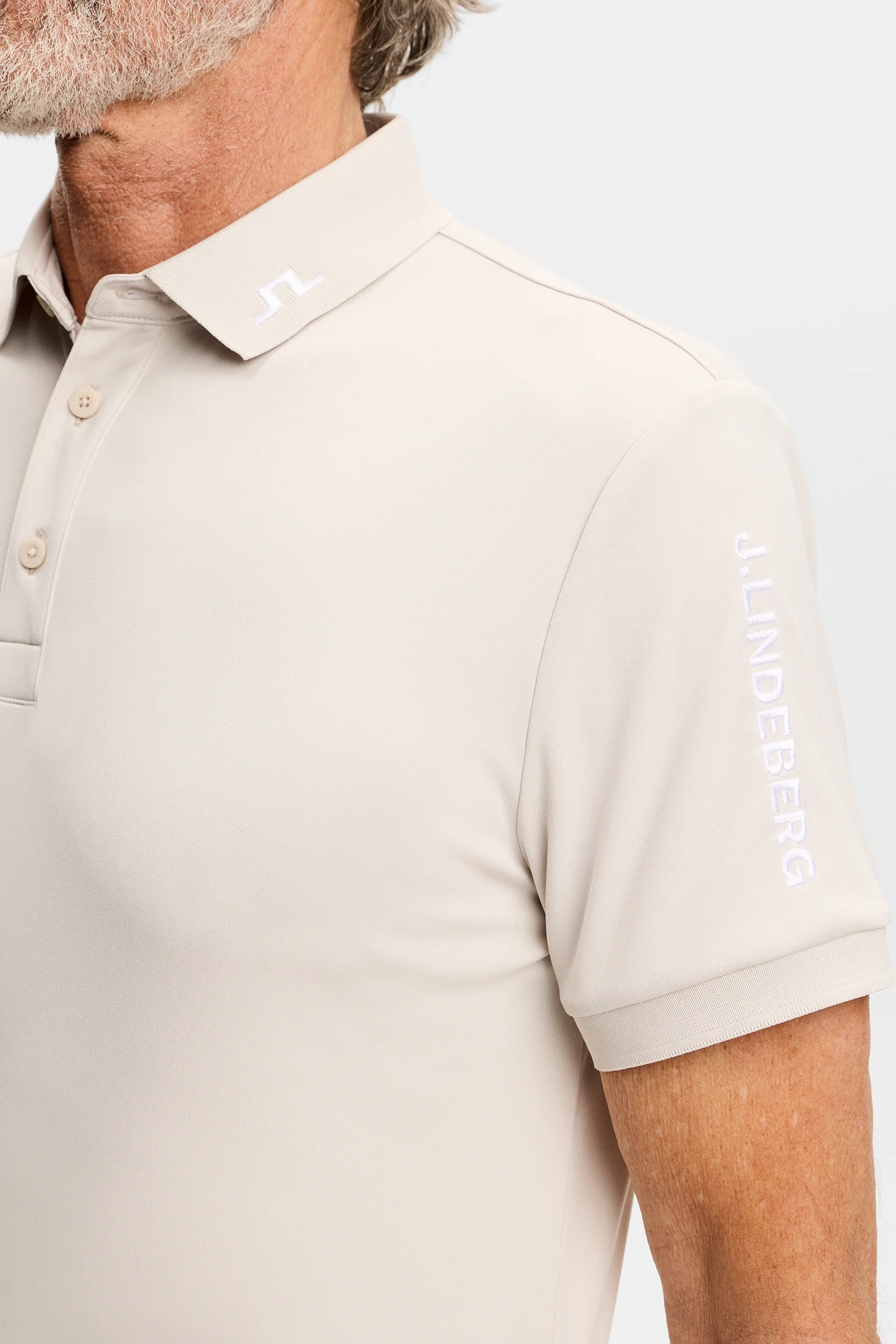 Tour Tech Slim Fit Polo / Moonbeam - Image 5
