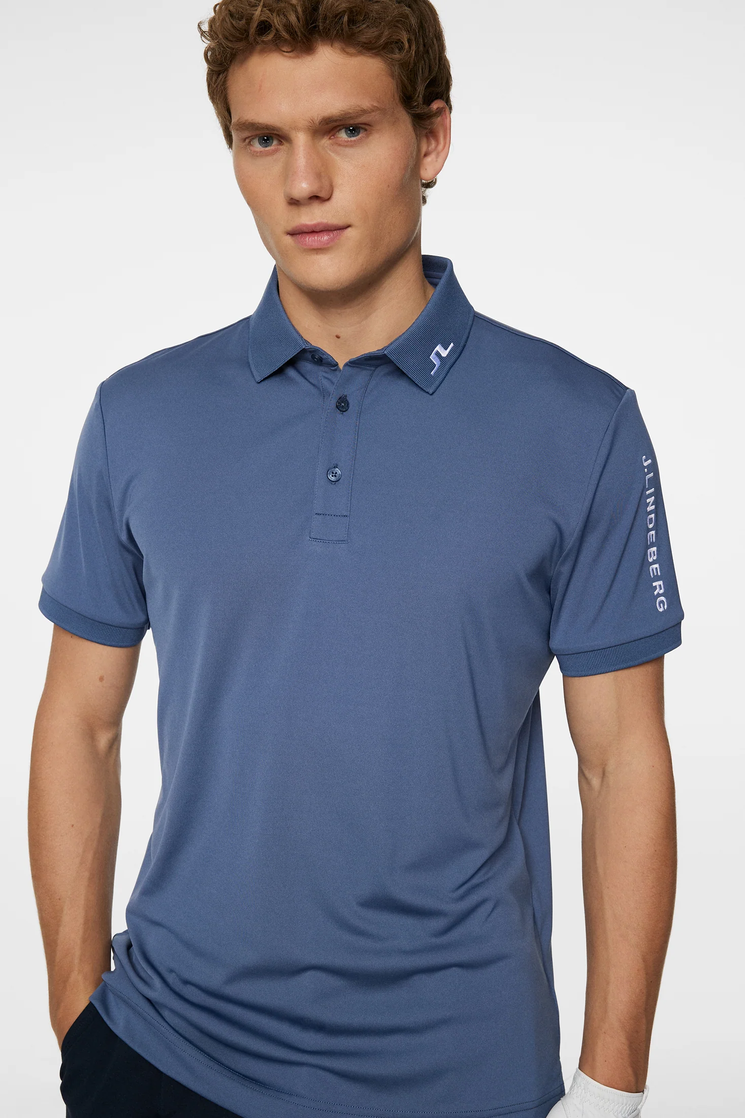 Tour Tech Slim Fit Polo / Vintage Indigo - Image 5