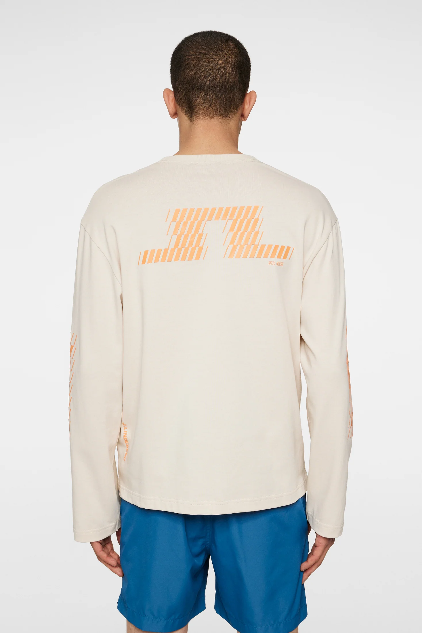 Walsh LS Print T-shirt / Moonbeam - Image 4