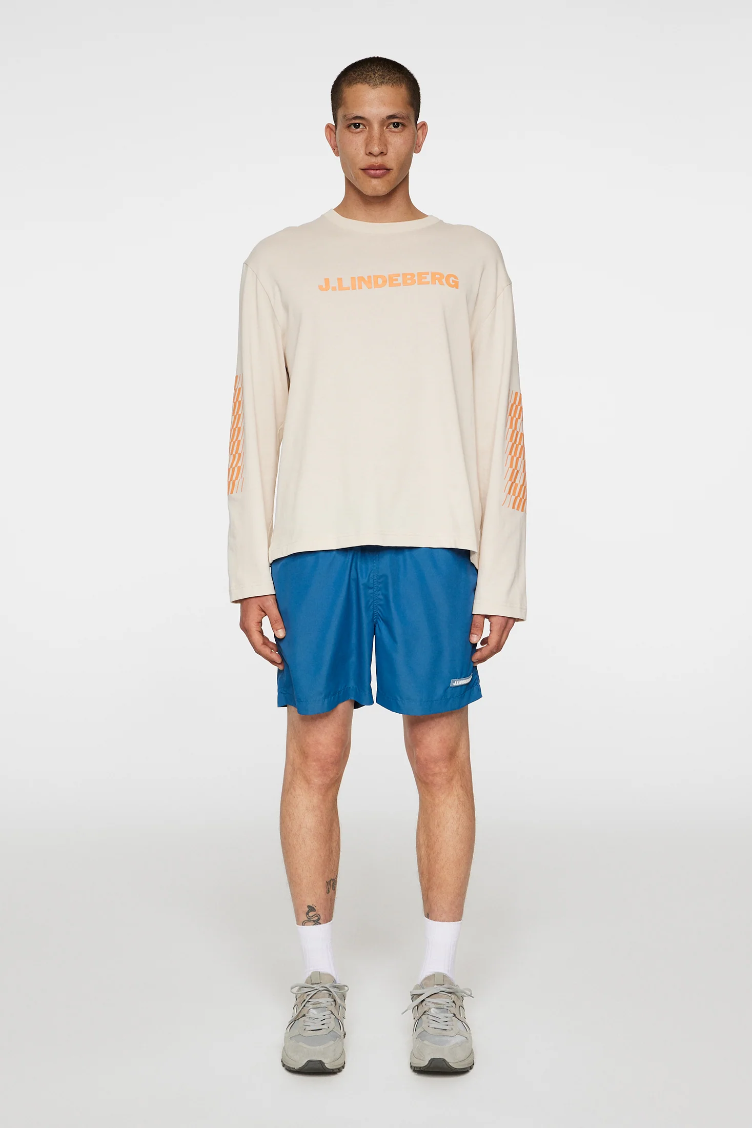 Walsh LS Print T-shirt / Moonbeam - Image 5