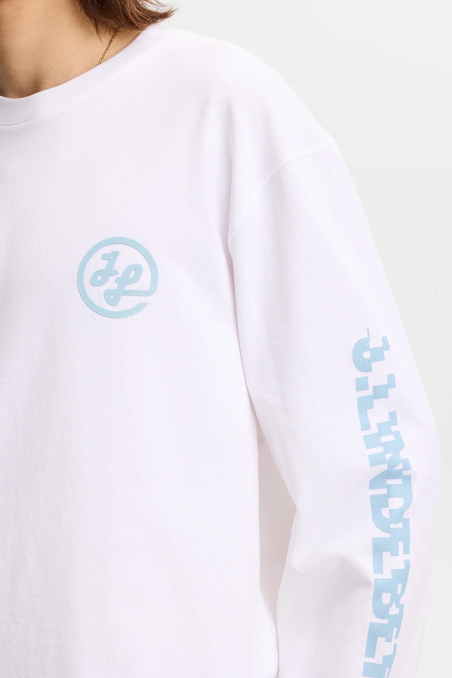 Walsh LS Print T-shirt / White - Image 6
