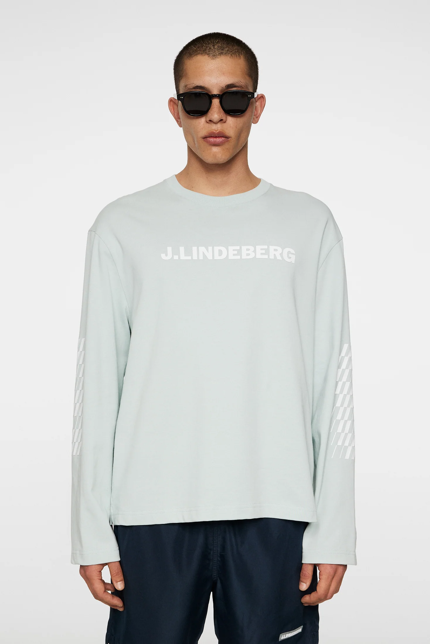 Walsh LS Print T-shirt / Winter Sky - Image 3