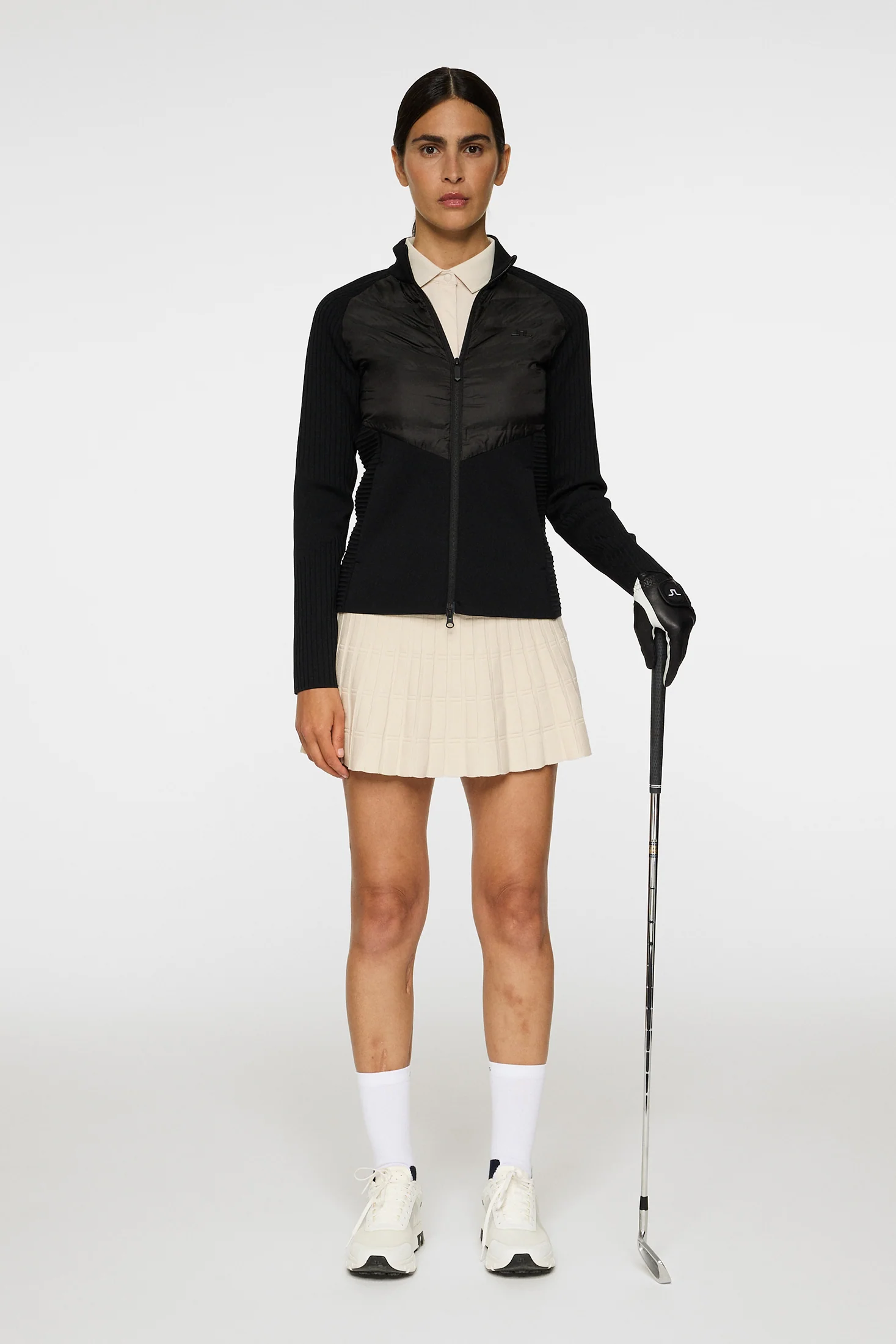 Wendy Tech Knit Zip Sweater / Black - Image 5