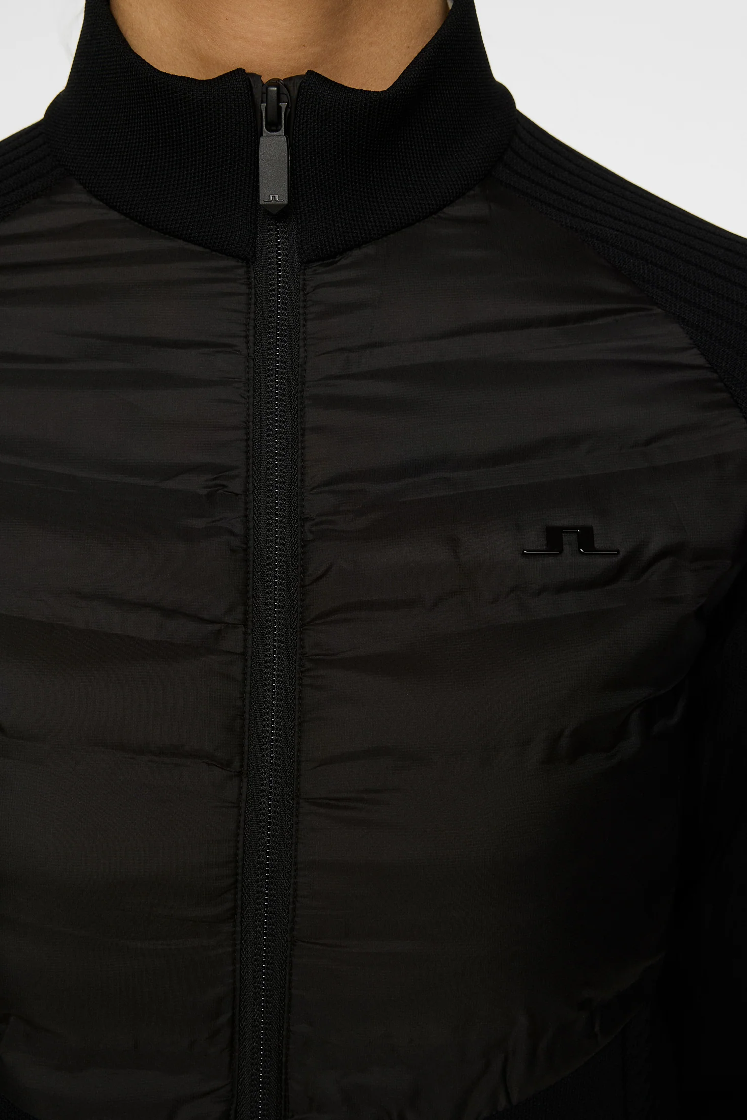 Wendy Tech Knit Zip Sweater / Black - Image 7
