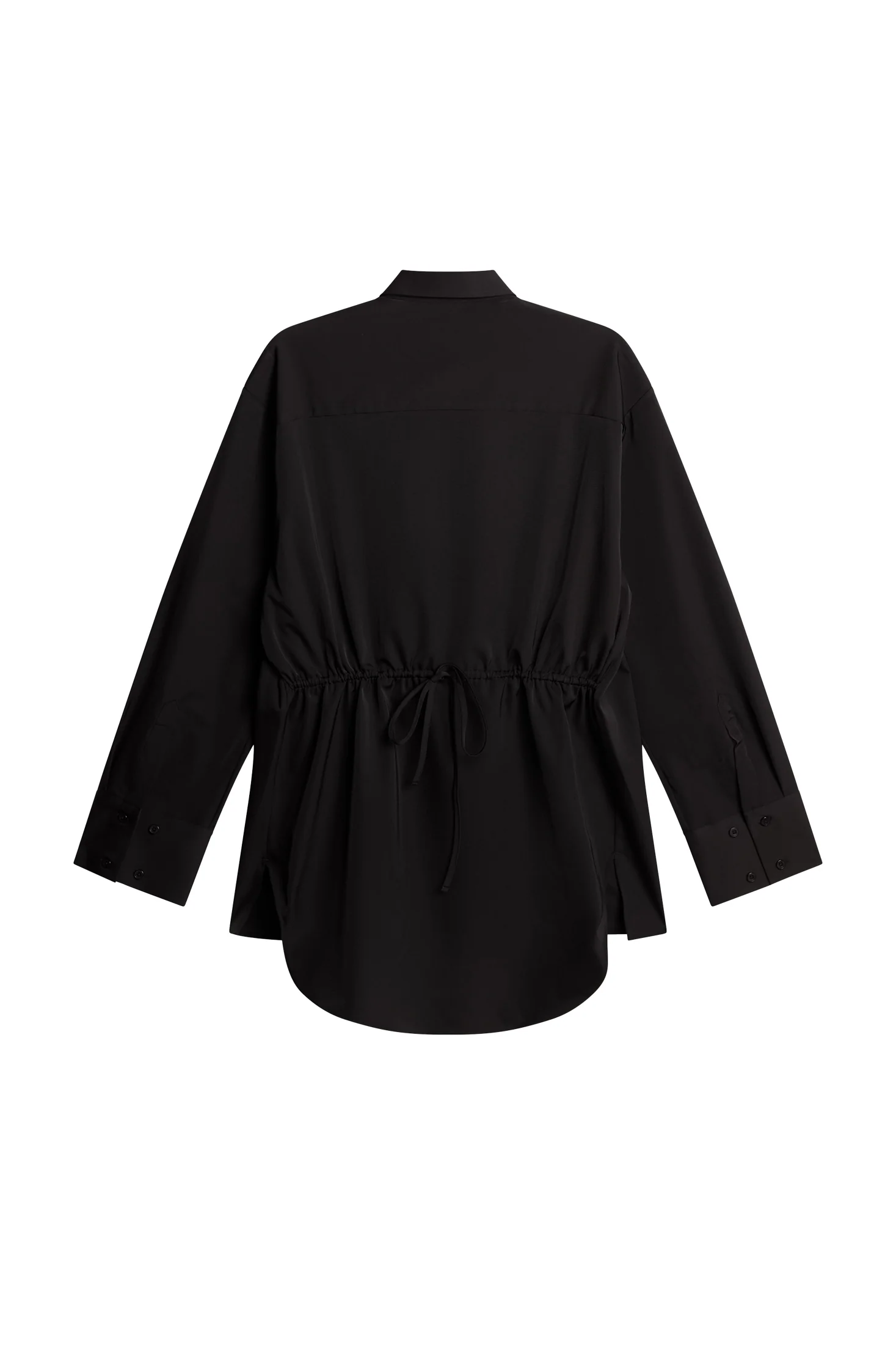 Willow Tech Drape Shirt / Black - Image 2
