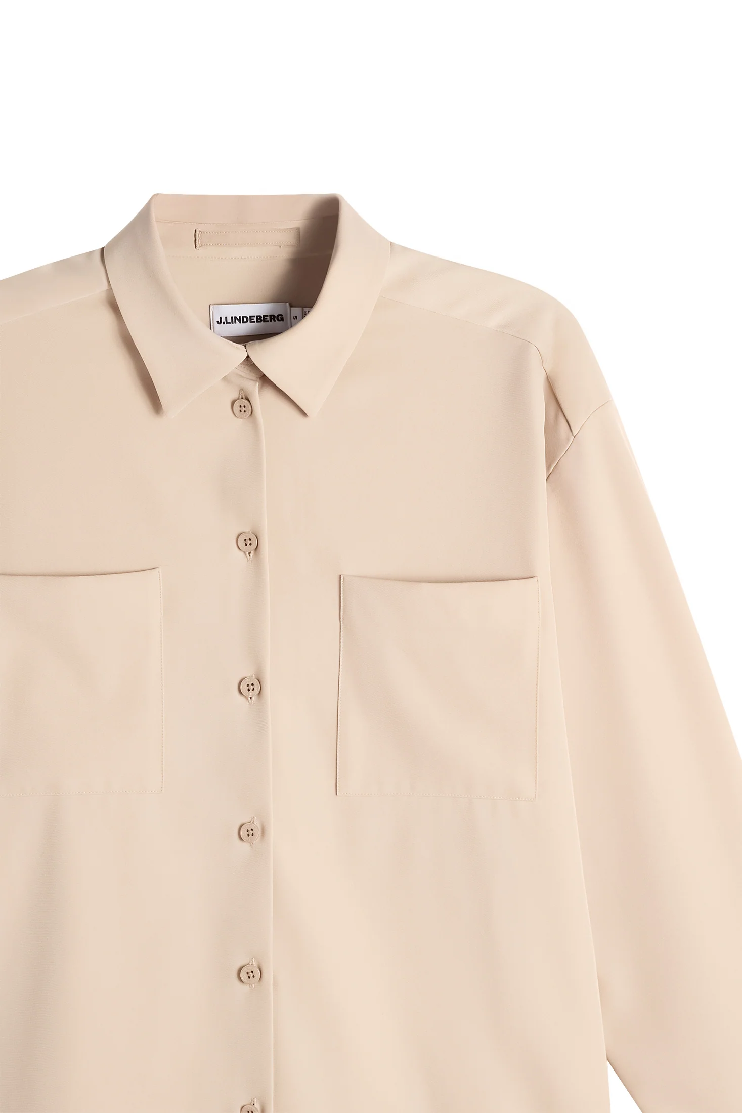 Willow Tech Drape Shirt / Moonbeam - Image 7