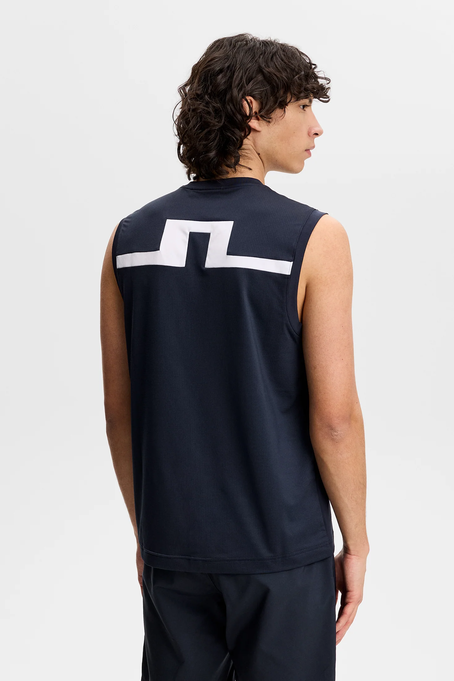 Xander Sleeveless Tee / JL Navy - Image 4