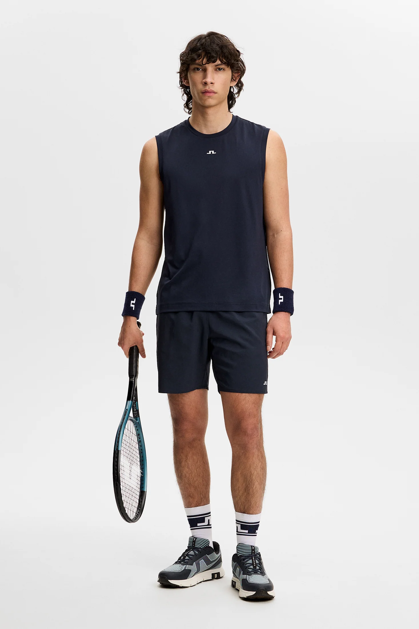 Xander Sleeveless Tee / JL Navy - Image 5