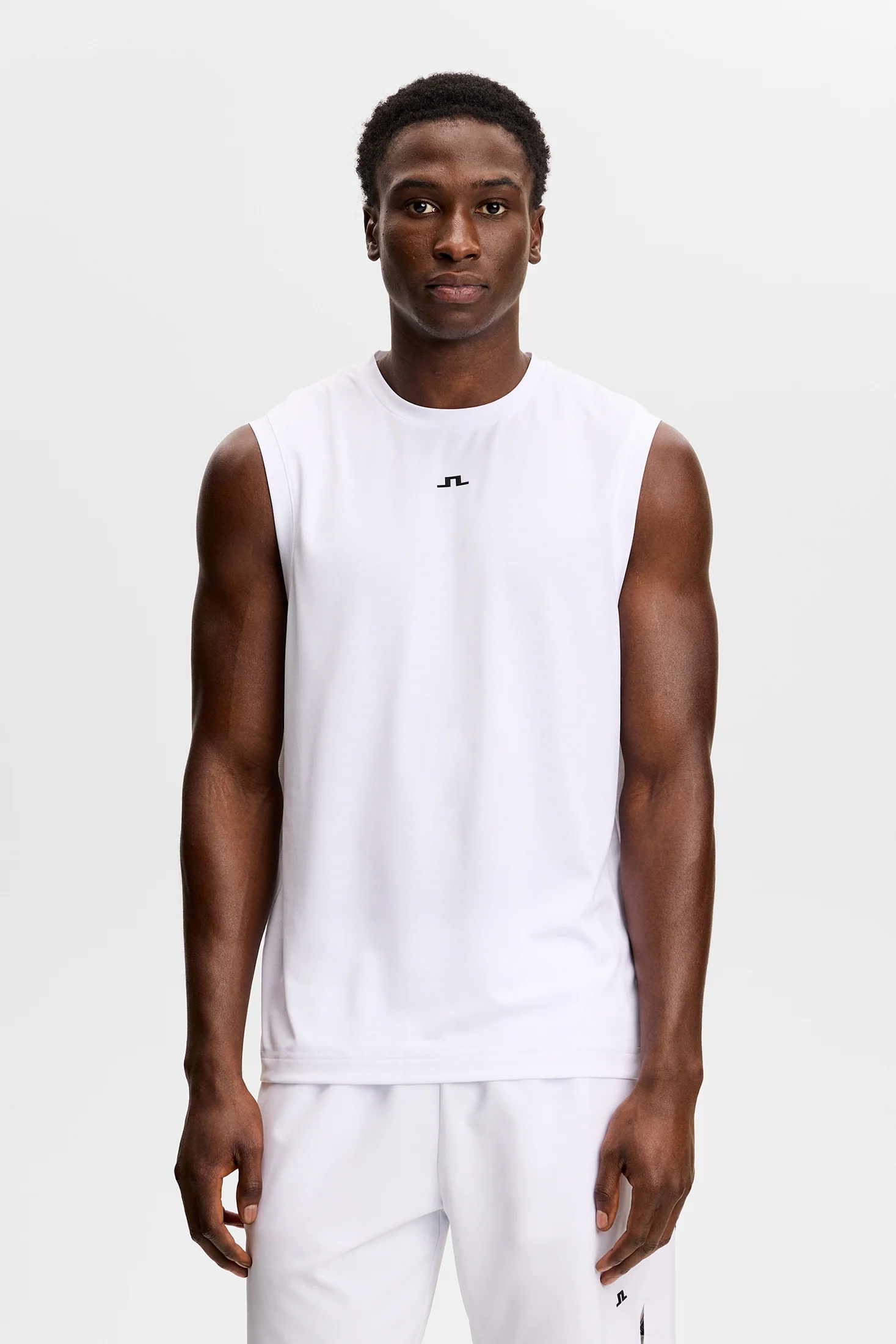 Xander Sleeveless Tee / White - Image 3