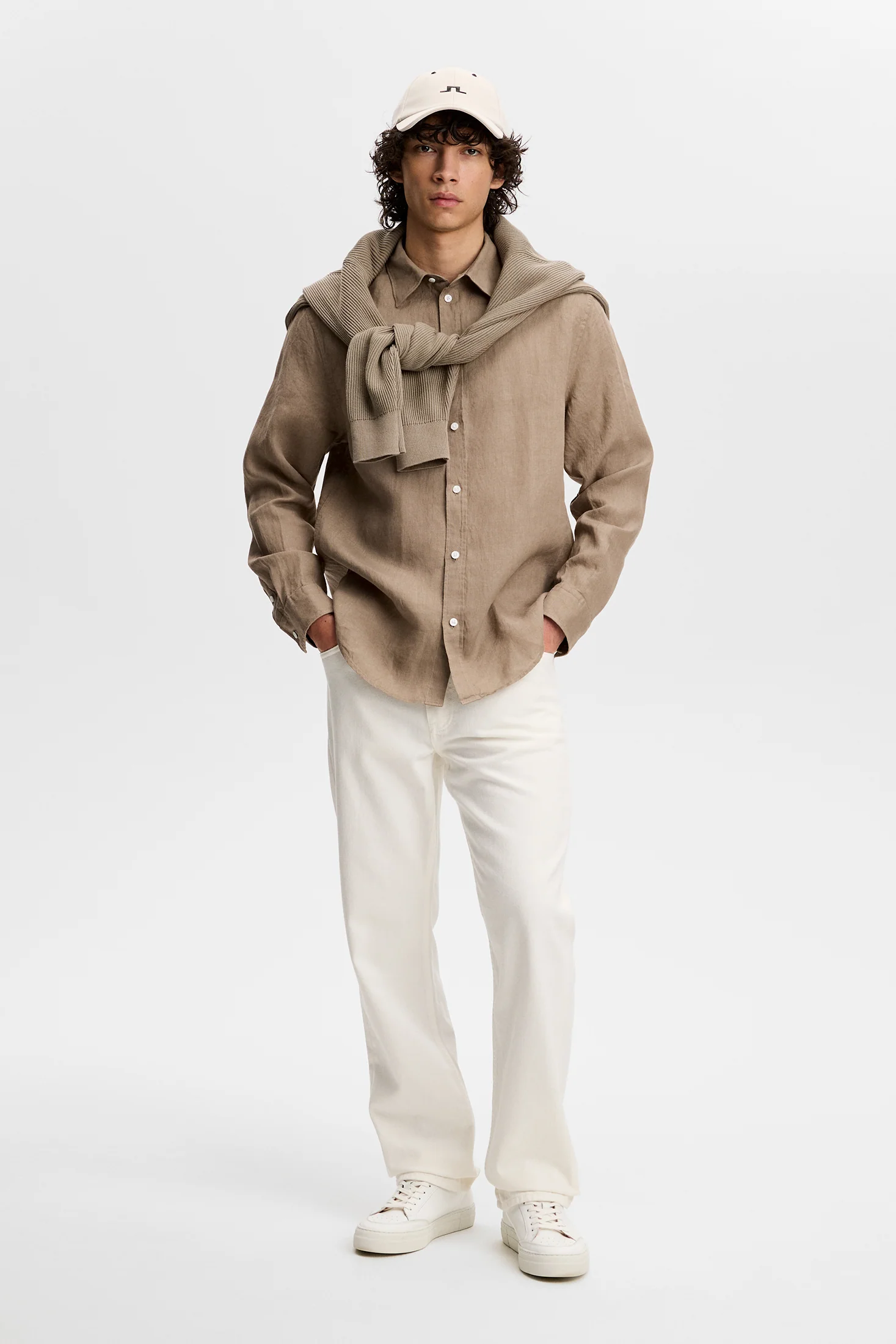 Zachary Clean Linen Shirt / Brindle - Image 4